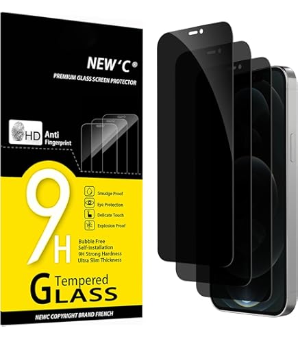Syncwire Privacy Vetro Temperato per iPhone 11 Pro Max/XS Max - 2 Pezzi Anti-spy Pellicola Protettiva Schermo, Anti-Impronta, 9H Durezza, con Cornice