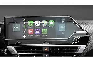 CDEFG Compatible con Citroen C4 E-C4 2021-2025 Protector de Pantalla C4 GPS Navegador Salvapantallas 4H PET Pantalla Táctil para Navegación 10 pulgadas C4 2025 Accesorios (2 unidades)