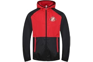 Sunderland AFC Boys Jacket Shower Windbreaker Kids OFFICIAL Football Gift