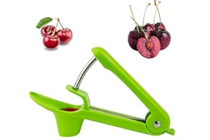 QERICH Cherry Pitter,Multi Cherry Stoner Tool Pit Remover,Olive Picker Fruit Cherries Seed Corer,Portable Multifunctional Professional Quick with Stainless Steel Pitting Device,for Hawthorn Cherrystone Plum