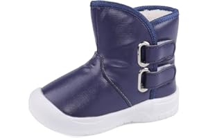 LACOFIA Bottes de Neige d'hiver imperméables en Caoutchouc antidérapant pour bébé Filles et garçons