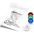 Chanzon 10 pcs High Power Led Chip 3W RGB 6 pins (300mA-350mA for Each Color 3 Watt) Multicolor Super Bright Intensity SMD COB Light Emitter Components Diode 3 W Bulb Lamp Beads DIY Lighting