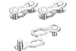 UNIKEEN Eslabones de Cadena de Bicicleta, 3 Pares Acoplamiento RáPido Reutilizable Cadena de Acero Inoxidable, EslabóN Perdido para 11 Velocidades Bicicleta de Montaña