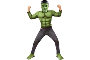Rubie's Official Marvel Avengers Endgame Hulk Deluxe Childs Costume, Kids Superhero Fancy Dress