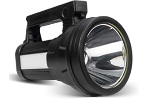 ERAY Lampe Torche LED Ultra Puissante, 10800mAH/ 15000 Lumens Lampe de Poche Rechargeable, Étanche IPX4, 6 Modes USB Torche pour Camping/Randonnée/Urgence/Coupure de Courant
