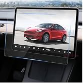 Mobility Compatible with Tesla Model Y 15 inch 2023 2024 Multimedia Auido Screen Protector Glass Film Anti-Scratch Vehicle Screen Protector