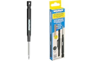 WOLFPACK LINEA PROFESIONAL Lapiz Carpintero Portaminas Con 6+1 Recargas Cera Marcadora, Tiza Marcadora, Trazador, Rotulador Marcador, Rotulador Obra,