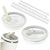 Aazon.co | 2 Pack 40 Oz Tubler Flip Straw Lid Replaceent Fit For Stanley Quencher, Spill