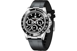 ROLLSTIMI Pagani Design, Reloj de Lujo para Hombre, cronógrafo de Cuarzo Multifuncional, Japón VK63, Acero Inoxidable, Zafiro, 100M, Resistente al Agua, 2022