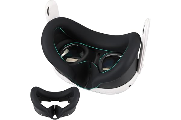 Masque oculaire en Silicone pour Meta Quest 3, Masque en Silicone résistant à la Transpiration et à la lumière, expérience Confortable, Vous Aide à Profiter de la réalité virtuelle immersive.