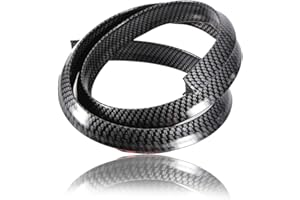 Gorgeri fibra de carbono PASOS DE RUEDA coche exterior Guardabarros de rueda cejas Protect Anti-Bloc de notas Motors piezas y accesorios (Negro)