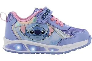 Leomil Lilo & Stitch Baskets Lumineuses pour Filles Chaussures Enfants, Idéal pour l'école et Les Loisirs