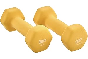 Structure Fitness ® Neoprene Hand Weights Dumbbell Set Iron Home Gym Fitness Aerobic Exercise Soft Touch Grip- Comfortable To Hold and Soft on Floors Excellent Fitness Accessories For Toning and Strength Workouts