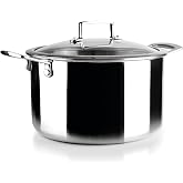 IBILI - Triply Natural 24 cm Tricapa Pot, Stainless Steel, Suitable for Induction, Non-Stick