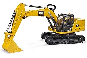 bruder - 02483 - Koparka By|kowa Cat, pojazd budowlany na plac budowy, koparka By|kowa, pojazd