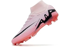 DASHANGYAN Calzado de fútbol para Hombres Calzado de fútbol para niños Calzado de fútbol para niños Calzado de fútbol para jóvenes Botas de fútbol para césped High Top Spikes Calzado atlético Profesional