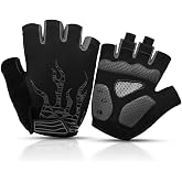 Fingerless Cycling Gloves with Gel Mountain Bike Gloves Half Finger Men Breathable Training Gloves Road Bike Gloves Cycling Gloves MTB Gloves for Women Men