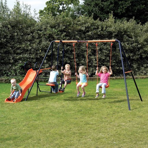 Childrens Garden Swing and Slide Set Headstrom Europa Outdoor Swing