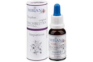 ‎MIRIANA Bachblüten Nr. 18 Impatiens - 20ml Essenz - MirianaPet für Heimtiere