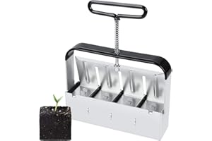 Yangers Ręczne narzędzie do blokowania gleby, 5 cm, tace na nasiona, sprzęt do kiełkowania roślin, do domu i ogrodu, sadzonek, szklarni, 4 szt