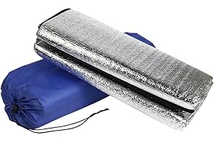 INNOVA BRANDS Innova Aluminium Foam Foldable Mat with Carry Strap Bag | For Camping Insulation, Floor Pad, Thermal Blanket, Aluminium Foil