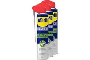 WD-40 Specialist Kontaktspray 3x300 ml – Antistatischer Reiniger für Elektronik, entfernt Feuchtigkeit, Schmutz & Öl, für bessere Leitfähigkeit, rückstandsfreie Reinigung & Schutz vor Kurzschlüssen
