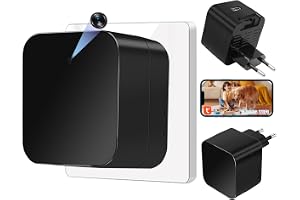 YCCNIU WiFi spionkamera, dold kamera i USB-laddare, 1080P wifi mini spionkamera med rörelsedetektering och loop-inspelning
