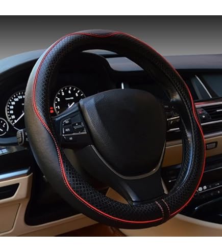 Flaconi Lenkradbezug Mikrofaserleder - Schwarz Für Besseren Griff