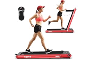 ‎GOPLUS GOPLUS 2 in 1 klappbares Laufband mit Fernbedienung, elektrisches Walking Laufband mit APP Steuerung, Bluetooth, Handyhalter, Geschwindigkeit 1-12km/h einstellbar, bis 120 kg