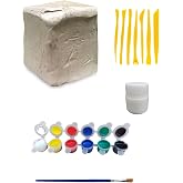 DSH Doğal Seramik Hamuru 2 kg Seramik Hamuru Seti, Kil &Ccedil;amuru ebeşuar, oyun hamuru seti, havayla kuruyan kil &ccedil;amur seramik- b
