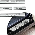 Door Sill/Foot Step Stainless Steel Plates with Chevrolat Tavera (Set of 4 Pcs)