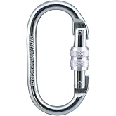 Oval Kilitli Karabina 10 mm Kanca Paslanmaz &Ccedil;elik Kilit Tırmanma Kamp Ekipman Tırmanış İp Askı Kilid