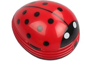 Chofit Adorable Mini Limpiador de Escritorio, aspiradora portátil Beetle, barredora de Migas, Aspirador de Escritorio, Mini Aspirador (Rojo)