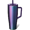 BrüMate Era 40 oz Tumbler with Handle and Straw | 100% Leakproof Insulated Tumbler with Lid and Straw | Made of Stainless Steel | Cup Holder Friendly Base | 40oz (Dark Aura)
