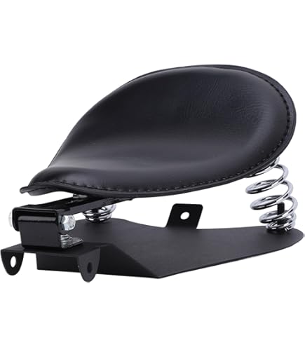Bobber sitz Motorrad Leder Solo Sitz mit 3'' Feder Halterung Kit für