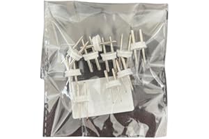 Luccika® Lot de 10 connecteurs de fiches de raccordement pour tubes lumineux LED de Ø 13 mm avec raccord d'alimentation/tube