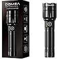 DOMEA Zoomable Lazer Flash Light|Rechargeable, 600M Range|100000 Hours Long LED Life|4000mAh Battery, Up To 4 Hours Working Time|SOS Light Power Reminder| Suitable For Camping Outdoor Activities |15 W