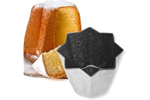 NAMAI - Stampo Pandoro, Alluminio, 1 Kg, Rivestimento Antiaderente, Adatto in Lavastoviglie, Stampo Pandoro 1 Kg Made In Italy