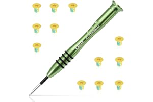 LeFix 12 tornillos Torx T5 M2x3 + 1 destornillador compatible con Dell XPS 13 9343 9350 9360 |XPS 15 9550 9560 9570|Precision M5510 5520 5530 5540, para Razer Blade, HP Envy 13(negro)
