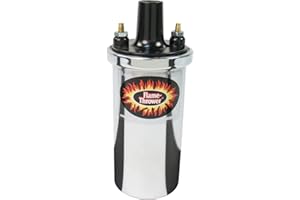 Pertronix 40601 Flame-Thrower Ignition Coil, 40,000 Volt 3 Ohm, 12 Volt, Chrome Epoxy