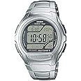 Casio Gents 43.00mm Quartz Watch with Grey Digital dial and Silver Metal Bracelet Strap WV-58RD-1AEF