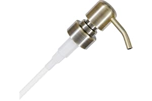 ‎ALTGLAS ALTGLAS Seifenspender Pumpkopf Zagreb - Edelstahl Aufsatz mit Dichtung 18-20mm für Upcycling Pump Spender für Seife, Shampoo, Duschgel aus Flaschen, z.B. Hendrick's, Monkey 47 (Vintage Bronze)