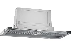 NEFF D49ML54X1 Einbau-Dunstabzugshaube, Flachschirmhaube N 70, 90 cm, Abluft oder Umluft, Edelstahl [Energieklasse B]