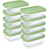 DESERO 10PCS Rectangle Plastic Meal Containers Sets with Lids. Storage Box,Container Sets, Food Storage, Food Containers, Pla