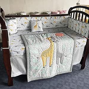 giraffe print crib sheet