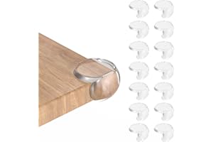 HUSAIHU 14Pcs Corner Protectors, Strong Adhesive Corner Protectors for Kids, Soft and Safe Baby Corner Protectors, Transparent Table Corner Protectors for Baby (Round)