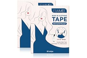 BLARO'S ORIGINAL 160 Cintas de Doble Cara Para el Cuerpo y la Ropa - Tape Pack-2 (160) Unidades - Cinta Adhesiva Transparente para Sostén - Adecuada Para Todo Tipo de Telas y Pieles Sensibles - Extra Fuerte
