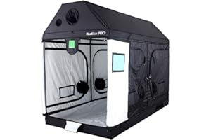 Budbox Pro Loft, Roof Series Grow Tents - White Or Silver Lining (White - XXL-R - 240x120x180)