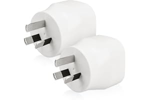 kwmobile 2 x adapter podróżny Australia typ I - adapter podróżny Schuko do gniazda wtykowego np. Australia Nowa Zelandia Chiny - adapter prądu urlop biały