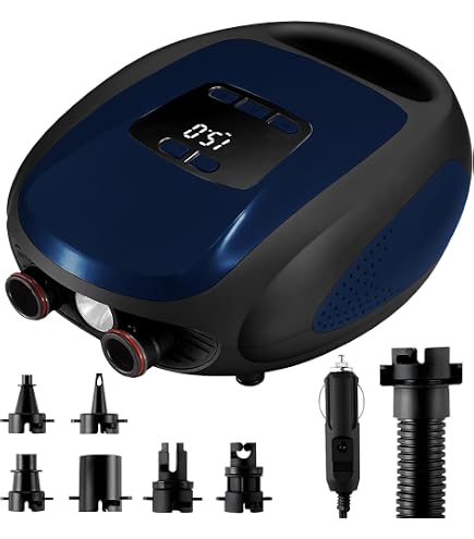 Pompa Elettrica SUP 20 PSI – Batteria 12000 MAh, Doppio Cilindro, Per Tavole E Kayak